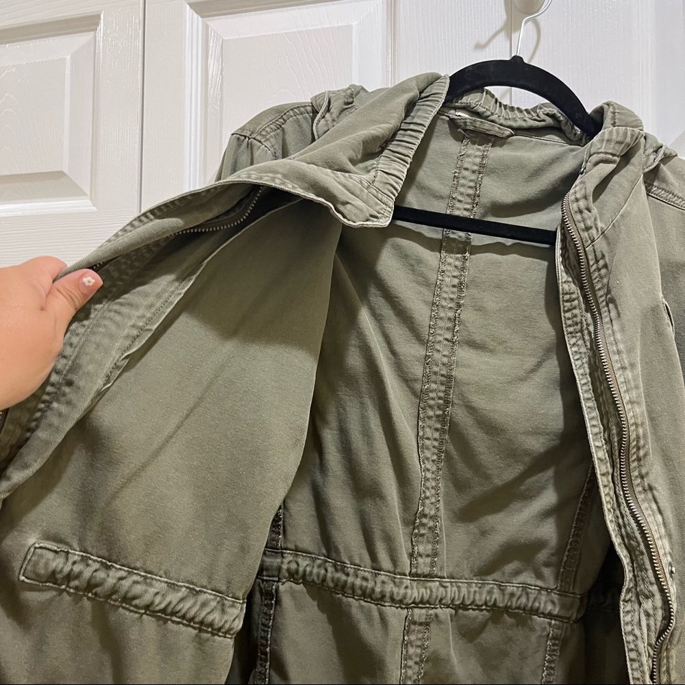 Bajee Collection Green Utility Jacket Large - Picture 8 of 9
